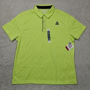 Reebok Performance Polo Shirt Men's 3XL Golf Tennis Classic Fit Neon NWT